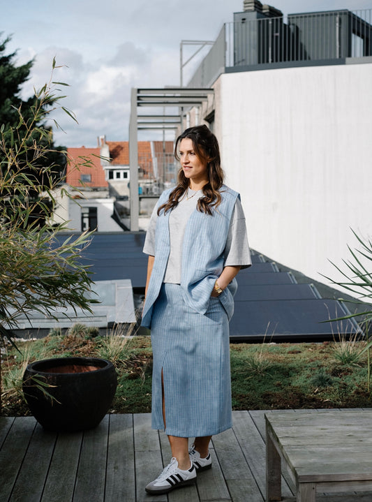 Rosalie skirt Miami blue Held-Antwerp